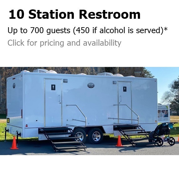 Ten station restroom trailer